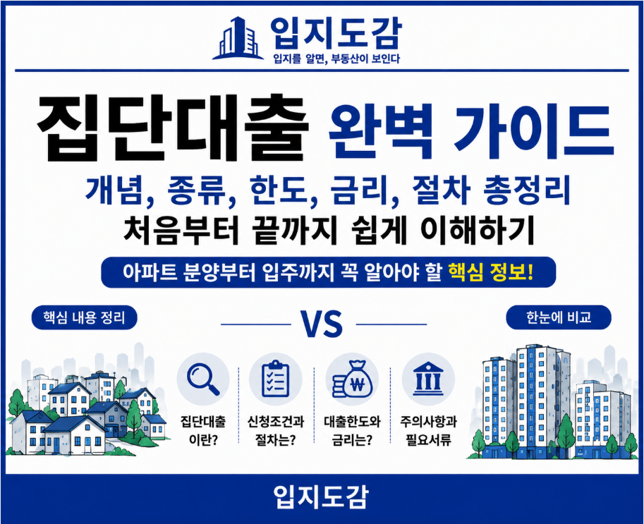 집단대출 총정리 | 분양부터 입주까지 꼭 알아야 할 핵심 가이드