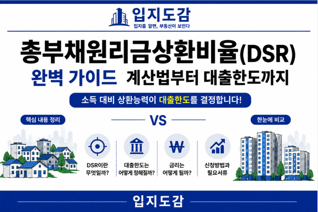 총부채원리금상환비율 DSR 뜻과 계산 방법, 대출 한도를 쉽게 설명한 인포그래픽