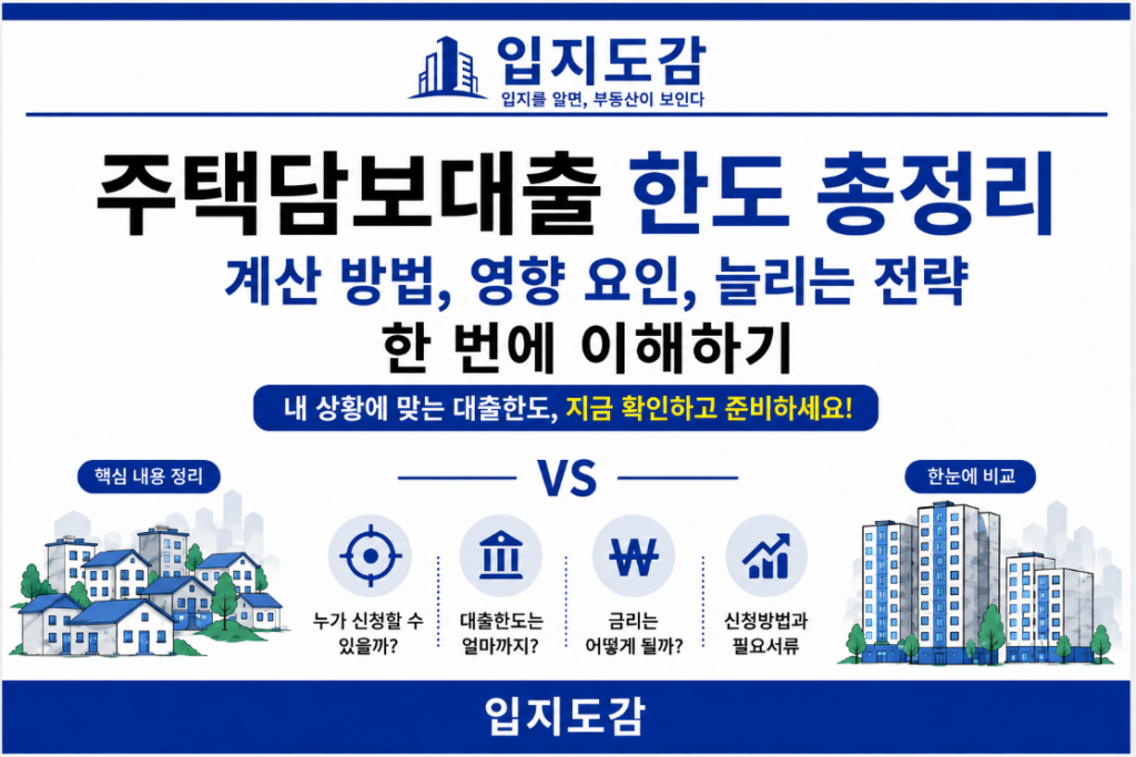 연봉과 기존 부채 LTV DSR에 따라 달라지는 주택담보대출 한도 설명 이미지