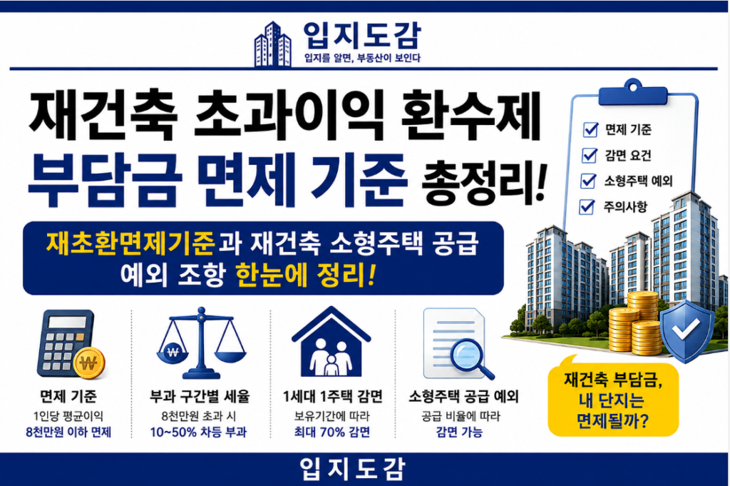 재건축 초과이익 환수제
재초환면제기준